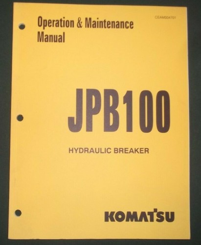 Komatsu manuale operazione - manuale,