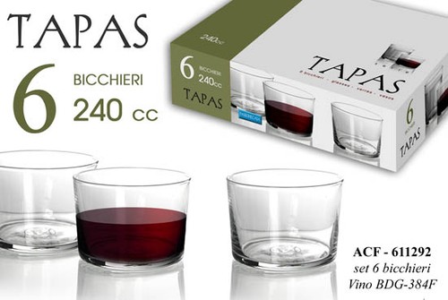 Set bicchieri tavola vino - bicchieri, da