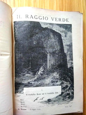 JULES VERNE IL RAGGIO VERDE /DIECI ORE DI CACCIA 1924 SONZOGNO ILLUSTRATO 2A ED.