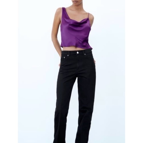 Crop top blu cami taglia - , small