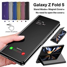 Custodia protettiva per Samsung Galaxy Z Fold5/4/3/2/1 S-View specchio mirror smart cover