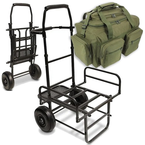 Carrello pesca carpa ruote - pesca, 2