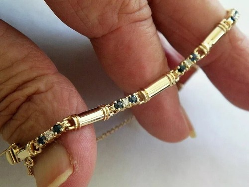 Bracciale donna zaffiro - , blu