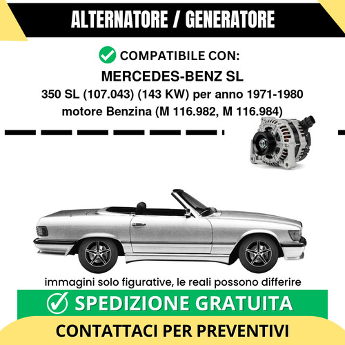 Alternatore mercedes benz - alternatore, mercedes-benz