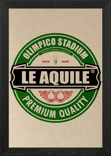 Lazio beer framed wall art - lazio,
