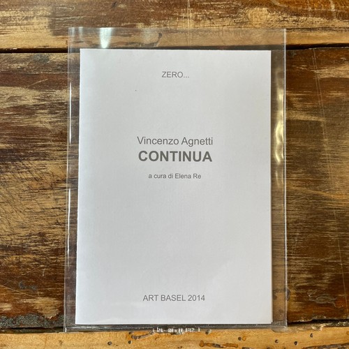 Vincenzo agnetti continua - vincenzo,