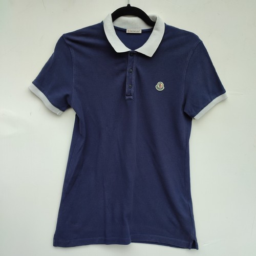 Polo moncler blu ragazzo - polo,