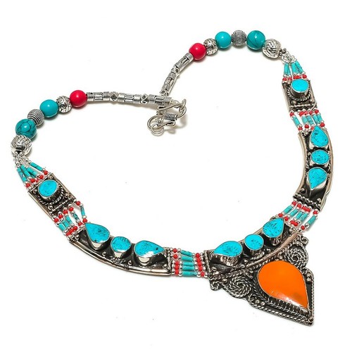 Collana turchese corallo