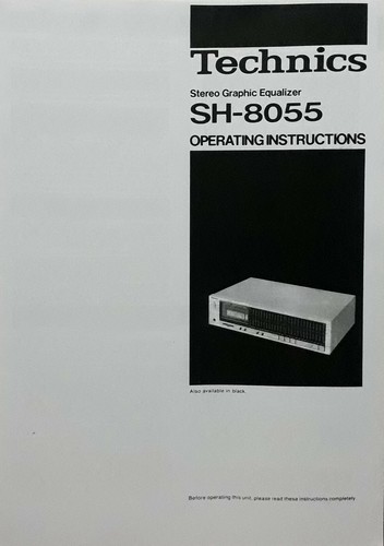 Technics 8055 equalizzatore - sh-8055,