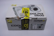 Nikon Coolpix 5600 scatola originale con cavi, manuale *LEGGI* (no fotocamera)