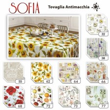 Tovaglia antimacchia NO STIRO da 4,6,18 posti e rotonda mod. SOFIA
