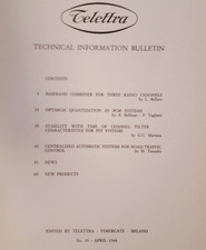 Telettra. Bollettino tecnico