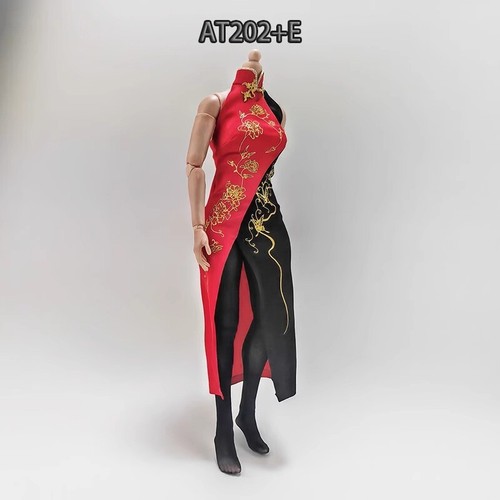 Vestito cheongsam spaccato - vestito,