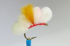 10 x mosca pesca ninfa SPOT ON EGG ARANCE H10 uovo pesce mosca