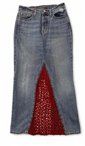 Gonna denim fatta - in,