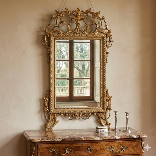 Specchiera antica legno - specchiera,