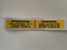 Gilera Sp02 Crono Gfr Cx Bullit Nordwest Rc Adesivo Batteria Attenzione Ita - In