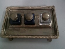 ANTICO SET VASSOIO CADDY VICTORIA COLLEZIONE SHEFFIELD