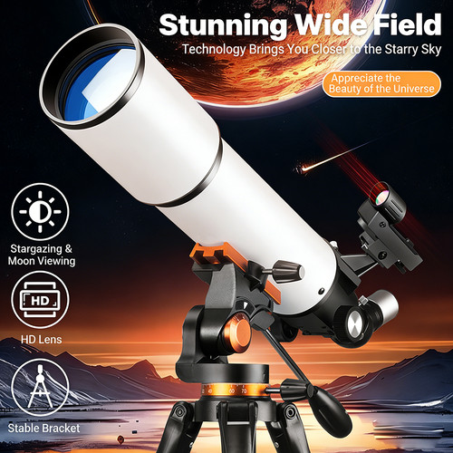 Telescopio 80mm con adattatore