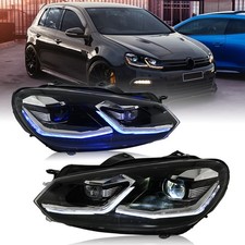Coppia Fari Led Per Vw Golf 6
