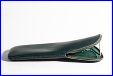 Perfetto Etui Verde In Pelle