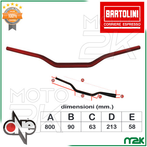 Manubrio sterzo diametro 6 - diametro, 28,6