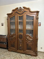 Mobile Vetrina Classica Barocco Legno Massello