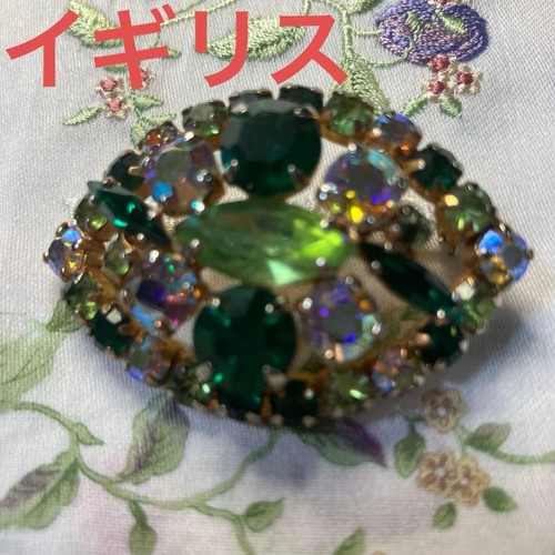 Spilla vintage con strass