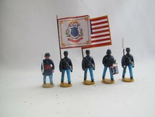 SOLDATINI DI PIOMBO NORDISTI SECESSIONE 54° RGT. MASSACHUSSETH TOY SOLDIERS