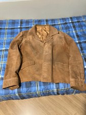 Giubbotto in pelle di camoscio taglia L anni 60 mai indossato