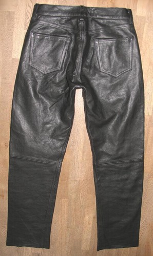 Pantaloni pelle fatti di - pelle,