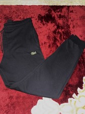Pantaloni Lacoste Tuta Jogging Nero Uomo TAGLIA XL - NUOVO