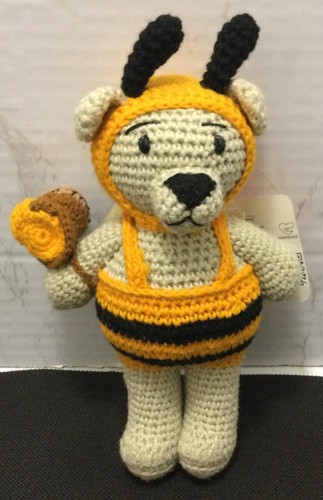 Peluche orso ape all uncinetto - ape, all'uncinetto