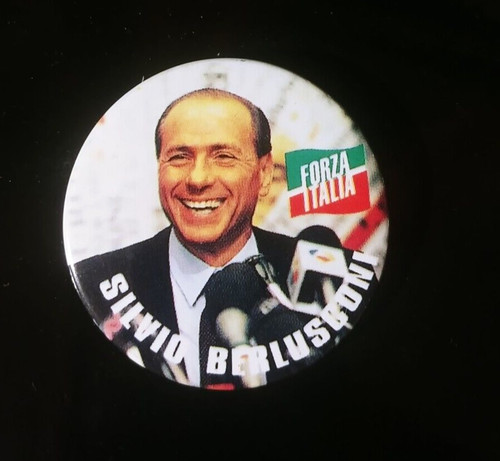 Spilla silvio berlusconi forza - silvio,