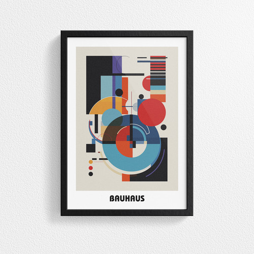 Stampa stile bauhaus - stile, poster