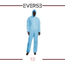 10 pezzi tuta monouso in PLP AJSIA 14028 azzurro