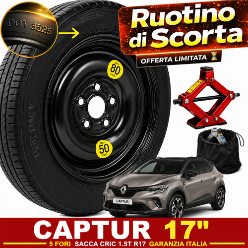 Ruotino scorta renault - di, 17"