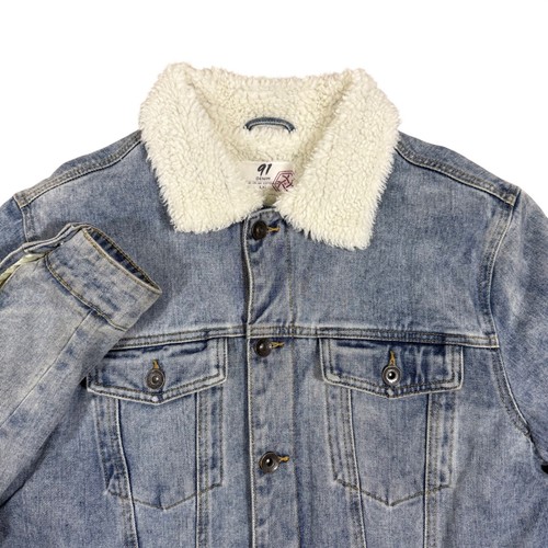 Denim sherpa lined trucker - 91,