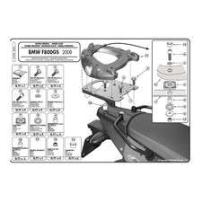 Supporto bauletto BMW F 650GS