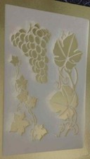 Stencil decorazione parete uva e vite per ristorante bar/casa wall card making