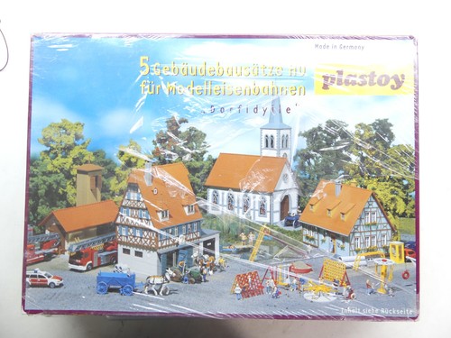 Plastoy set villaggio - h0,