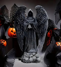 Stampo per candele 12,4 in resina angelo della morte, intonaco duro, sapone, cera d'api