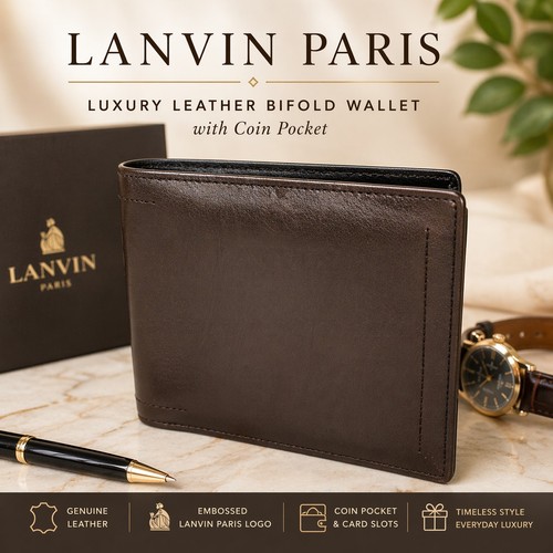 Portafoglio uomo lanvin paris - lanvin,