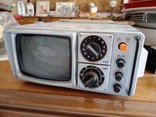  Mini TV Portatile 5" Pollici TELEVISORE Grigio VINTAGE BN Portatile Collezione 