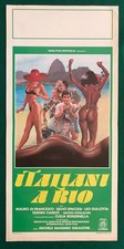 LOCANDINA ORIGINALE  ITALIANI A RIO MAURO DI FRANCESCO GULLOTTA CIARDO CONCALVES