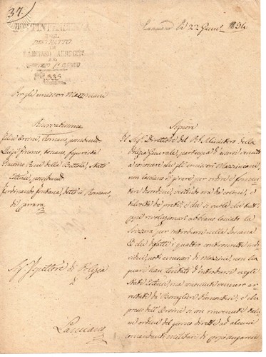 Doc storico 1854 - storico, regno