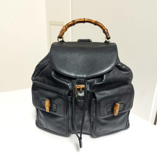 Zaino gucci bamboo doppia - zaino,