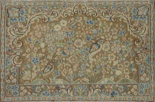 Tappeto lana design uccellino
