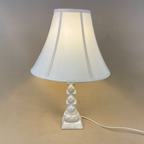 Antique marble stone lamp - marble,