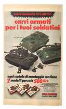 Pubblicita' Atlantic Carri Armati Soldatini Advertising Originale 1973(T2)